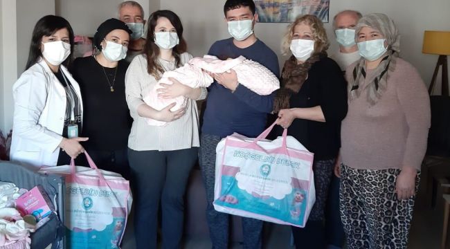 MANİSA'DA 3 AİLEYE 'HOŞ GELDİN BEBEK' ZİYARETİ