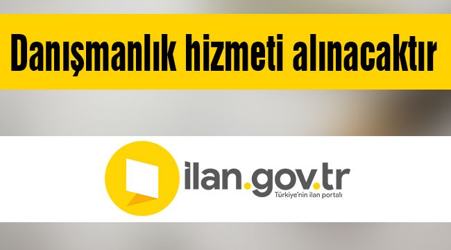 Danışmanlık hizmeti alınacaktır