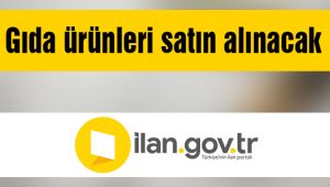 Gıda ürünleri satın alınacak