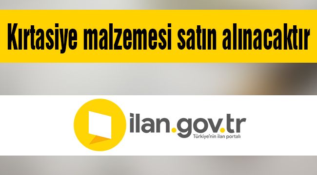 Kırtasiye malzemesi satın alınacaktır