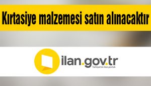 Kırtasiye malzemesi satın alınacaktır