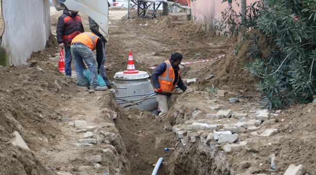 KURUDERE’NİN ALTYAPI ÇALIŞMALARI DEVAM EDİYOR