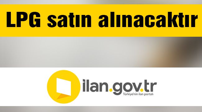 LPG satın alınacaktır