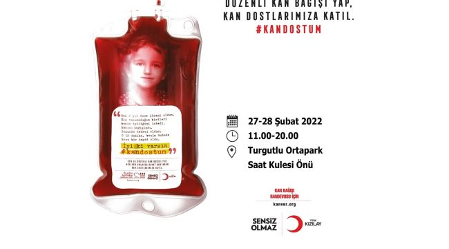 TÜRK KIZILAY'DAN TURGUTLU'DA KAN BAĞIŞINA DAVET