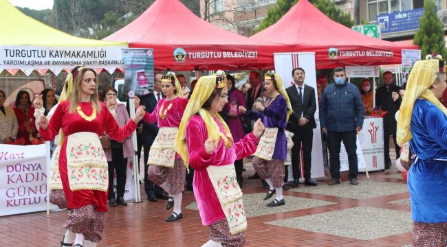 8 MART DÜNYA KADINLAR GÜNÜ TURGUTLU’DA KUTLANDI