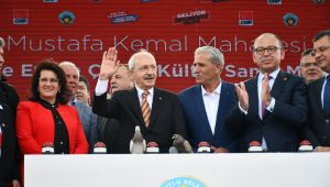 KILIÇDAROĞLU TURGUTLU'DA TEMEL ATMA TÖRENİNE KATILDI