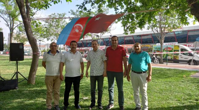 AZERBAYCAN CUMHURİYETİ'NİN BAĞIMSIZLIK GÜNÜ TURGUTLU'DA KUTLANDI