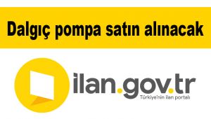 Dalgıç pompa satın alınacak