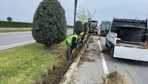 Büyükşehir, Çevre Yolunda Aydınlatma Çalışmaları Gerçekleştiriyor