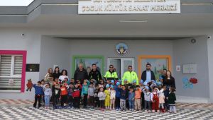 Turgutlu Belediyesi Çocuk Kültür Sanat Merkezi Öğrencilerine Polislerden Özel Ziyaret