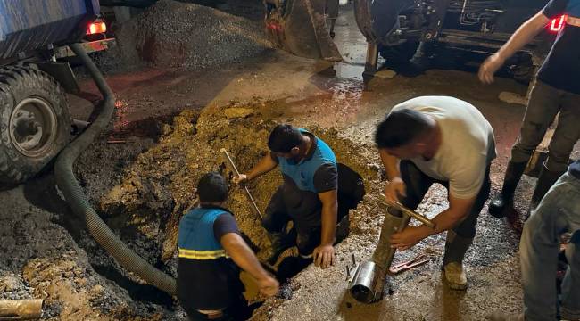 MASKİ’den Akhisar’da Ana Boru Arızasına Anında Müdahale