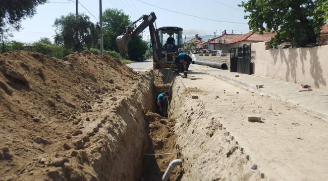 MASKİ, Sarıgöl Merkez Ayan Mahallesinde Altyapı Çalışması Yapıyor