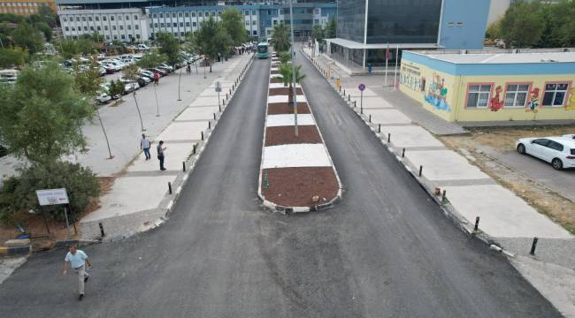 Büyükşehir’den Üniversite Hastanesine Yol ve Peyzaj Çalışması  