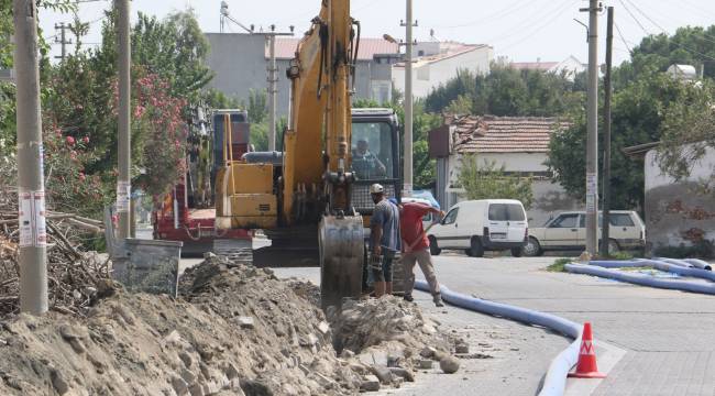 Saruhanlı Beydere Caddesi’nde İçme Suyu Terfi Hattı Yenileniyor