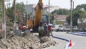 Saruhanlı Beydere Caddesi’nde İçme Suyu Terfi Hattı Yenileniyor