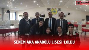 Senem Aka Anadolu Lisesi 1. oldu