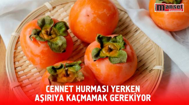 CENNET HURMASI YERKEN AŞIRIYA KAÇMAMAK GEREKİYOR