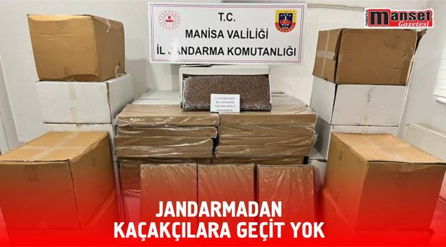 JANDARMADAN KAÇAKÇILARA GEÇİT YOK