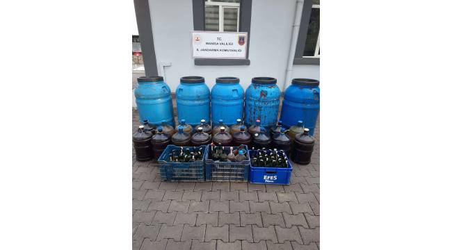 Manisa’da 1416 Litre Kaçak Şarap Yakalandı