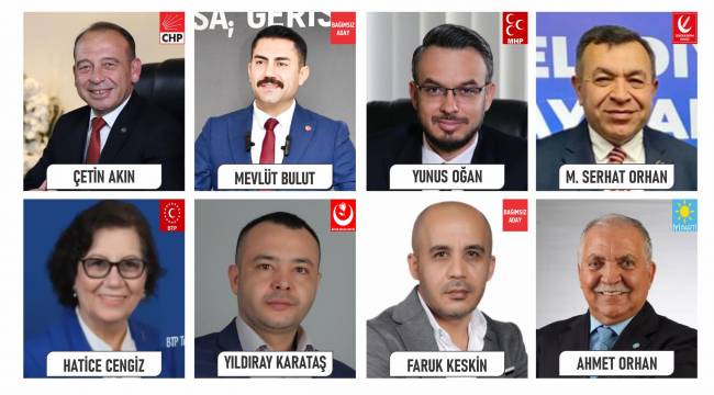 TURGUTLU’DA BELEDİYE BAŞKANLIĞINA 8 ADAY