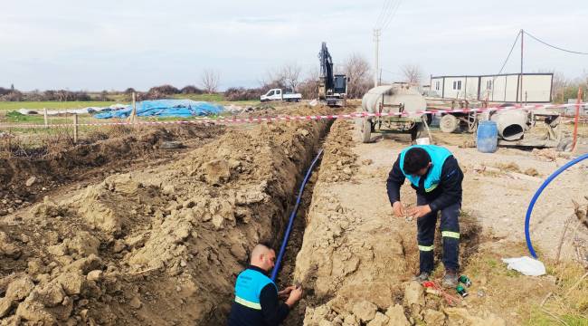 Eldelek Mahallesine İçme Suyu Hattı Döşendi