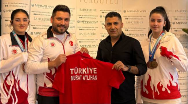 Murat Atlıhan Milli Sporcuları Ağırladı