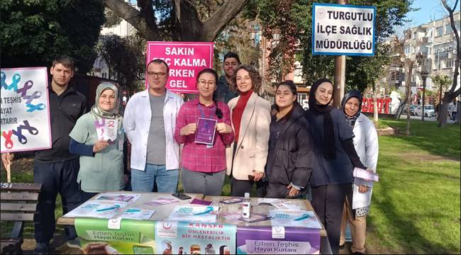 Turgutlu’da Kanser Hastalığına Farkındalık Standı Açıldı