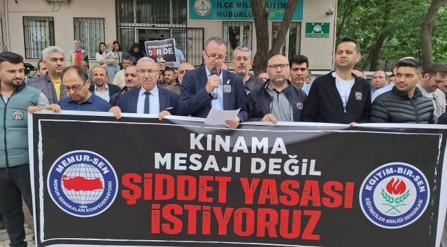 EĞİTİM-BİR-SEN VE MEMUR-SEN’DEN ORTAK PROTESTO