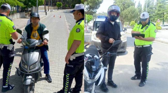 Manisa’da Motosikletlilere Yönelik Denetim