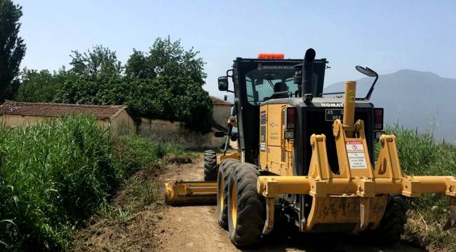 Şehzadeler Ovası'nda yol düzenleme çalışmalarına başlandı