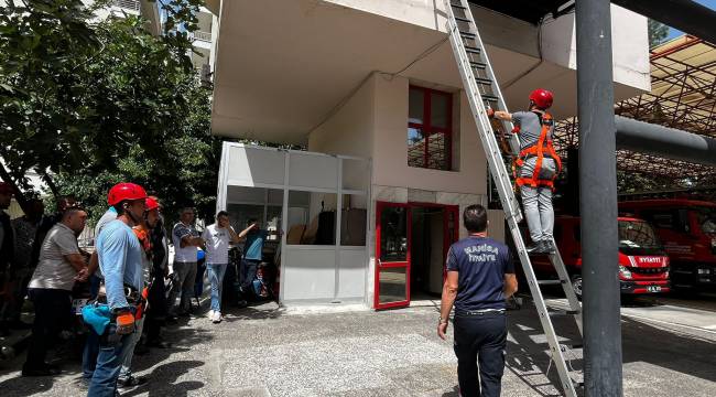 Büyükşehir’in Ekiplerine Yüksekte Çalışma Eğitimi