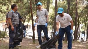 Manisa’da Gönüllüler Doğa Temizliği Gerçekleştirdi