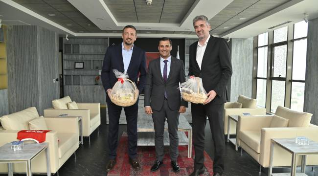 TBF Başkanı Hidayet Türkoğlu’ndan Başkan Zeyrek’e ziyaret