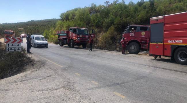 Manisa’da Ormanlık Alanda Çıkan Yangın Kısa Sürede Söndürüldü