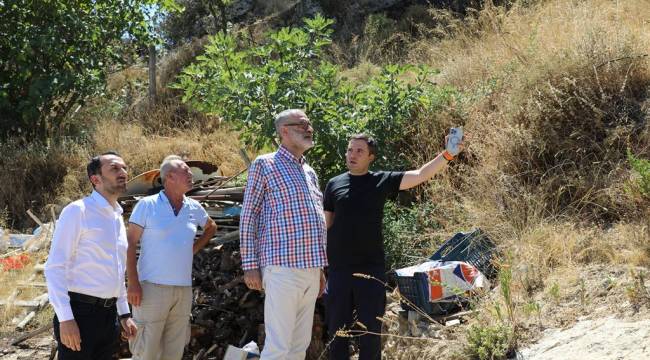 Orman yangını sonrası Yukarıçobanisa'da incelemeler sürüyor