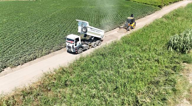 Selimşahlar’da ova yolu çalışması