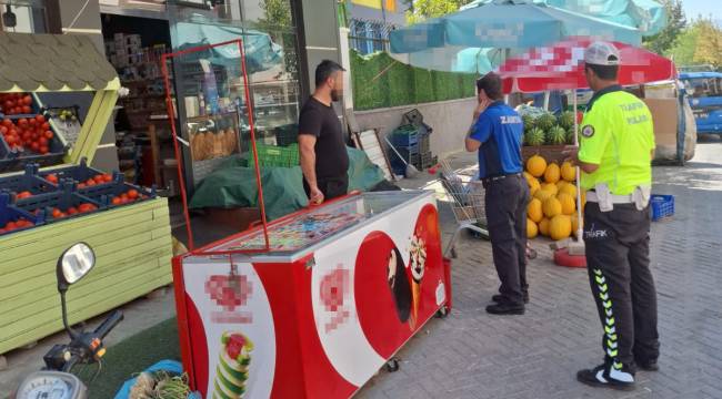 TURGUTLU ZABITASINDAN KALDIRIM İŞGALLERİNE YÖNELİK SIKI DENETİM