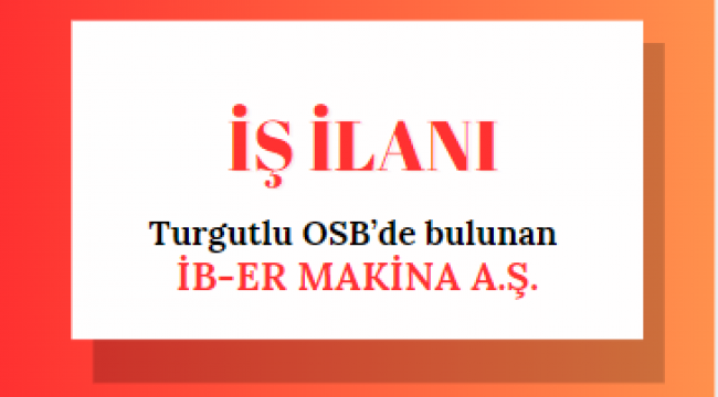 İŞ İLANI