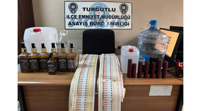  Turgutlu İlçe Emniyet Müdürlüğü'nden Yılbaşı Öncesi Sahte Alkol Operasyonu