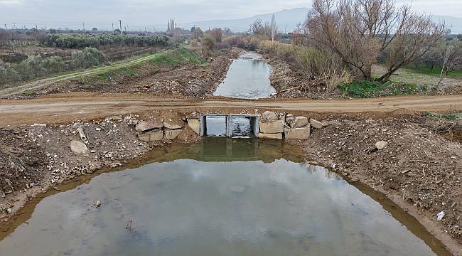 Derbent Mahallesinde dere geçişleri güvenli hale geldi