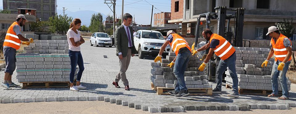 Bir Yılda 100 Bin Metrekare Parke Taşı